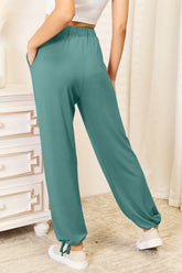 Basic Bae Soft Rayon Drawstring Pants with Pockets - Comfort & Style for All-Day Wear
